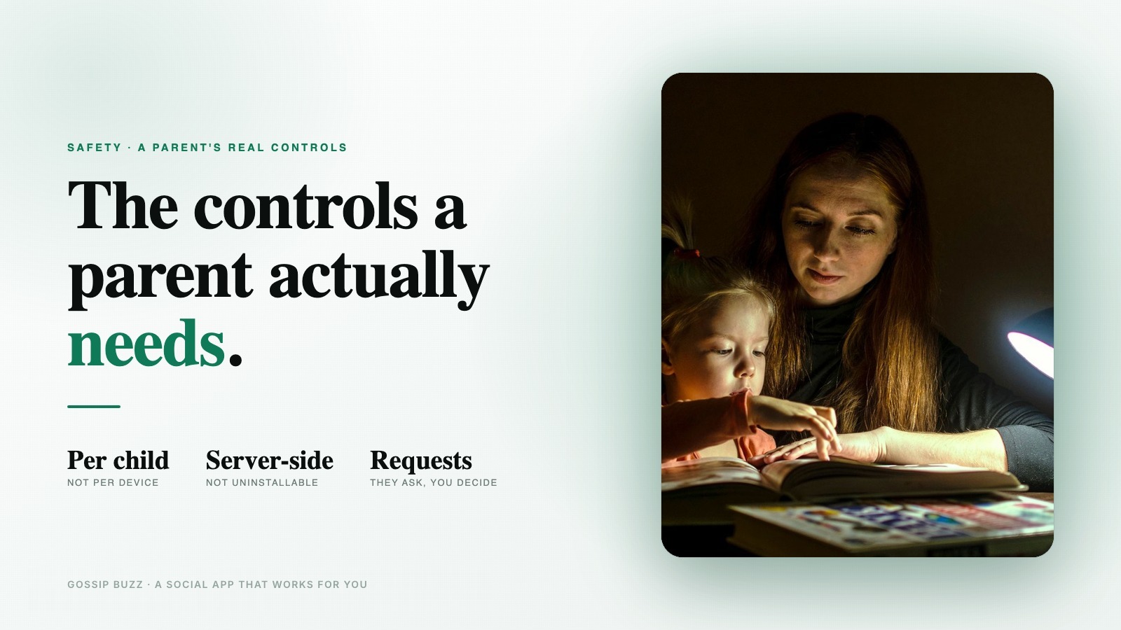 The controls a parent actually needs